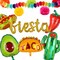 Fiesta Balloons Letter Banner Mexico Taco Llama Cactus Avocado Chili Pepper Mylar Balloon Birthday Mexican Fiesta Theme Cinco De Mayo Party Decor 13 Pcs Set